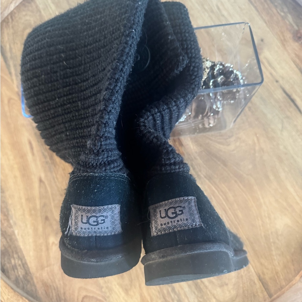 UGG Charcoal Knit Boots